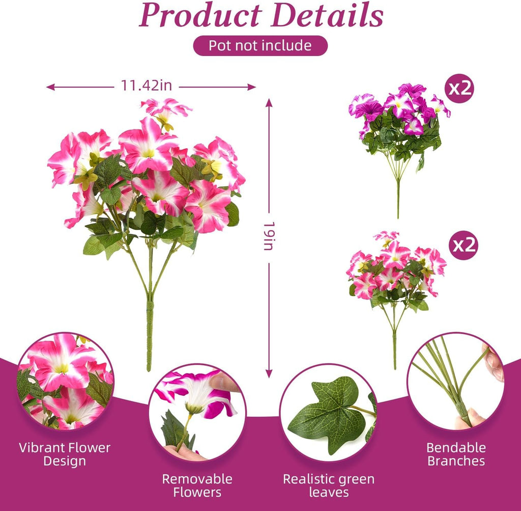 UV Resistant Fake Silk Morning Glory