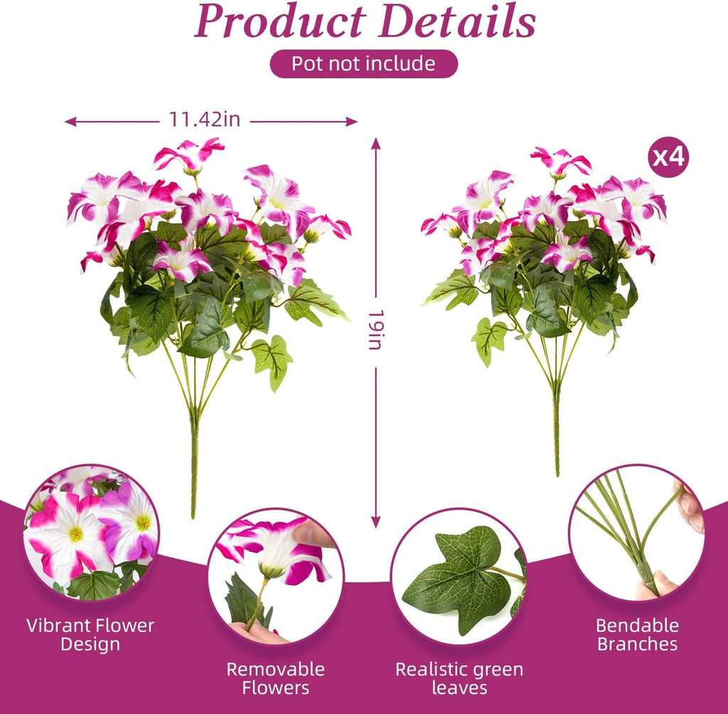 UV Resistant Fake Silk Morning Glory